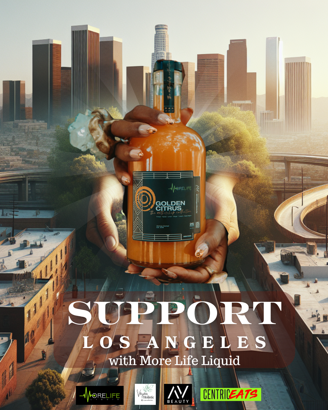 Break Barriers - Support Los Angeles Fire Relief with More Life Liquid!